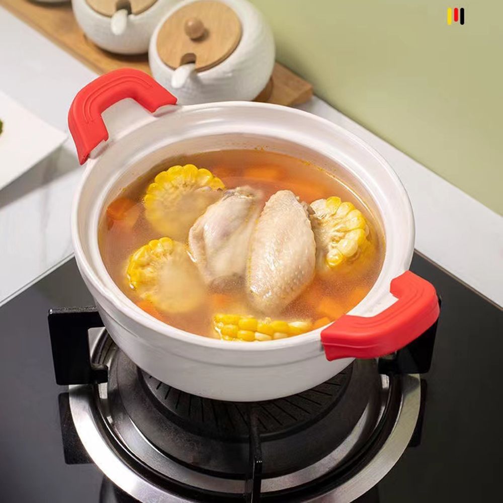2PCS Silicone Anti-Scald Pot H - Cast Iron Corn 评论和价格