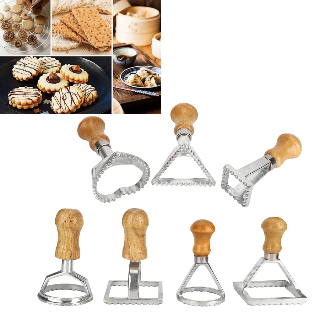 7PCS Individual Upright Raviol - Dumpling Press Set 评论和价格